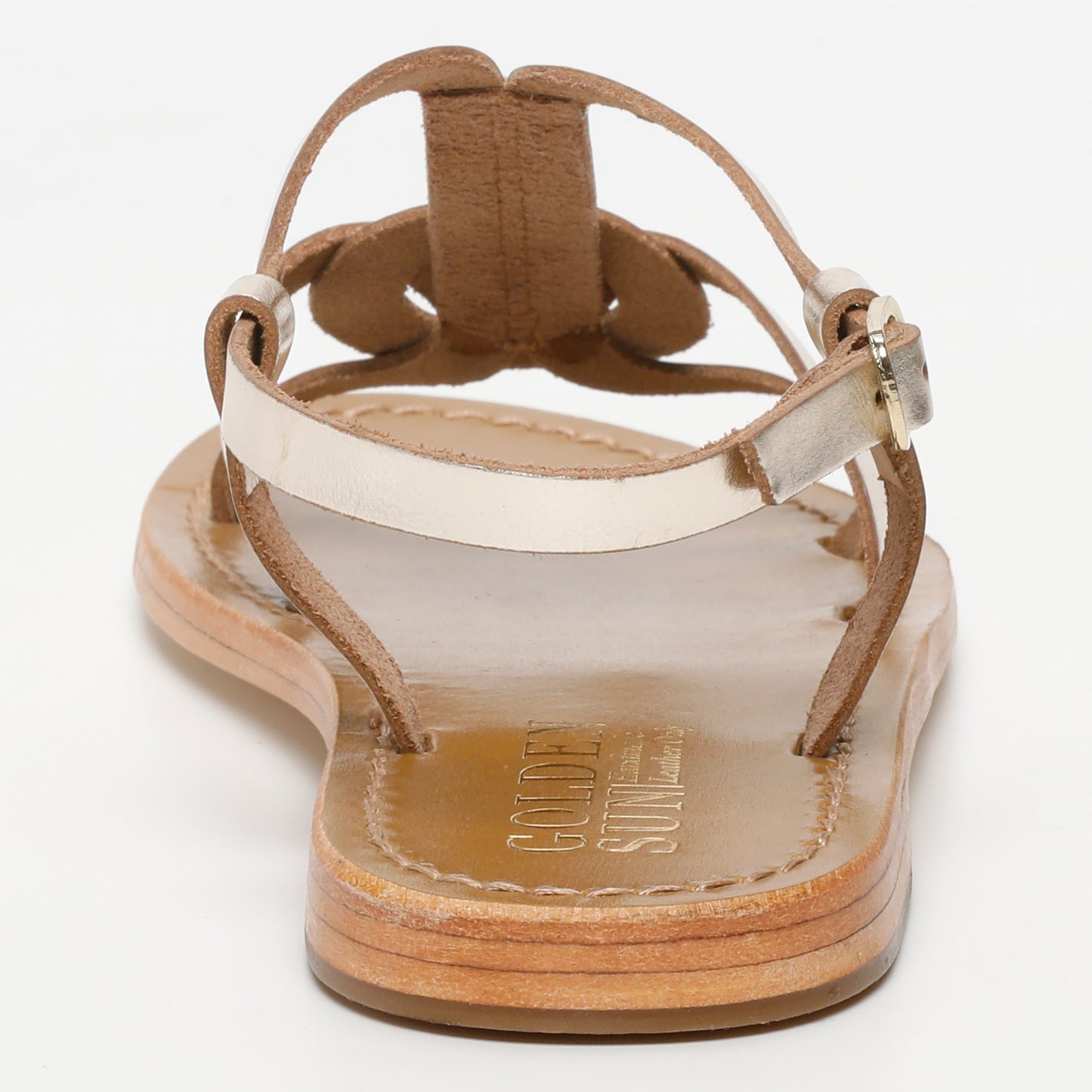 PISKY sandales en cuir gold