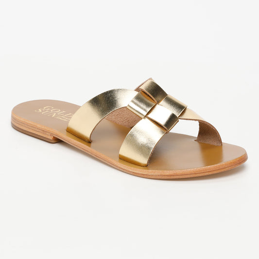 LIPIE sandales en cuir dark gold