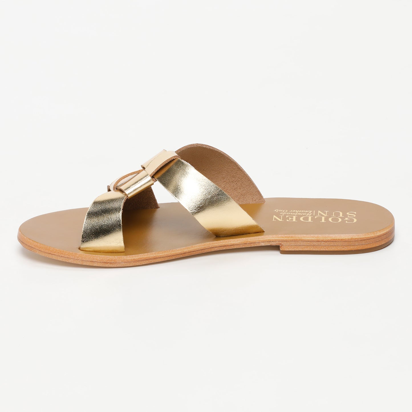 LIPIE sandales en cuir dark gold