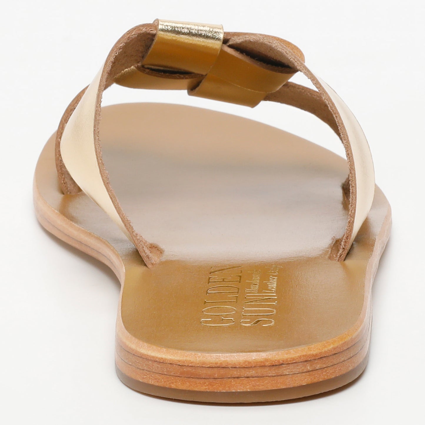 LIPIE sandales en cuir dark gold