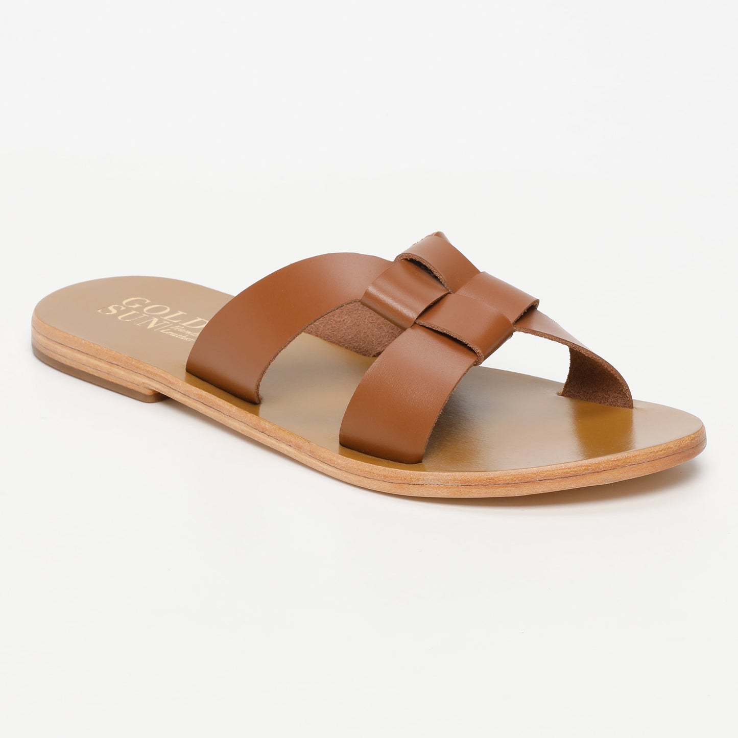 LIPIE sandales en cuir camel