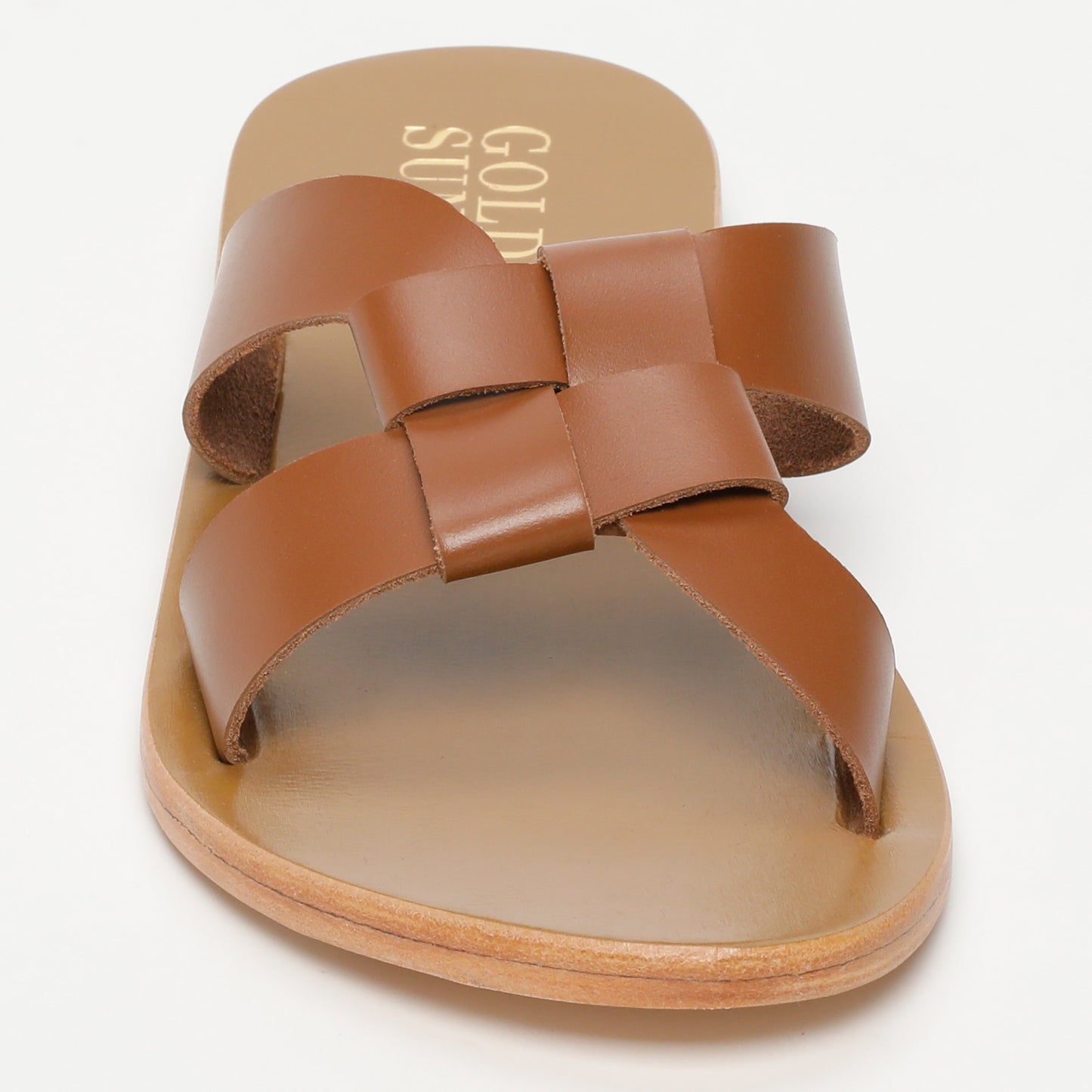 LIPIE sandales en cuir camel