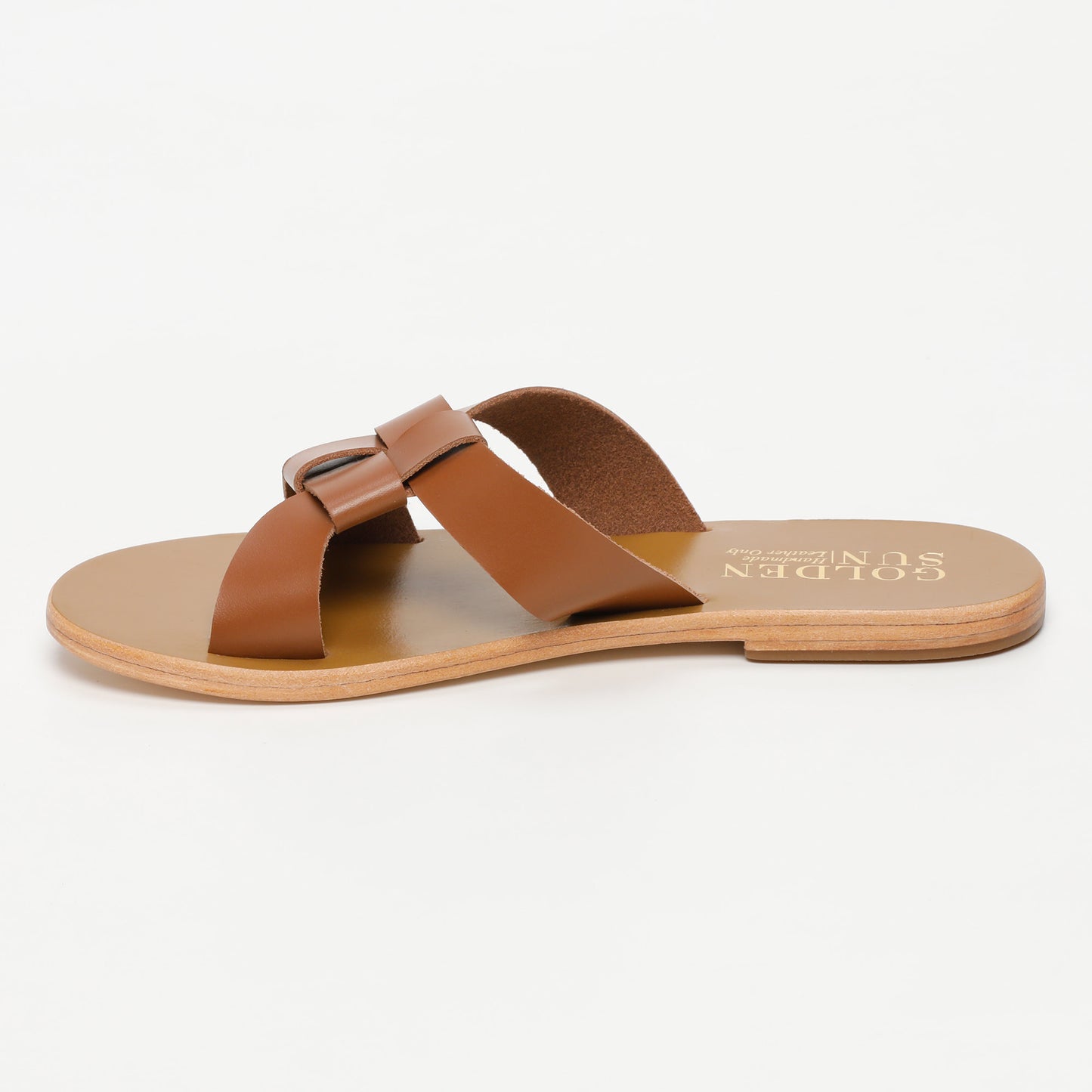 LIPIE sandales en cuir camel