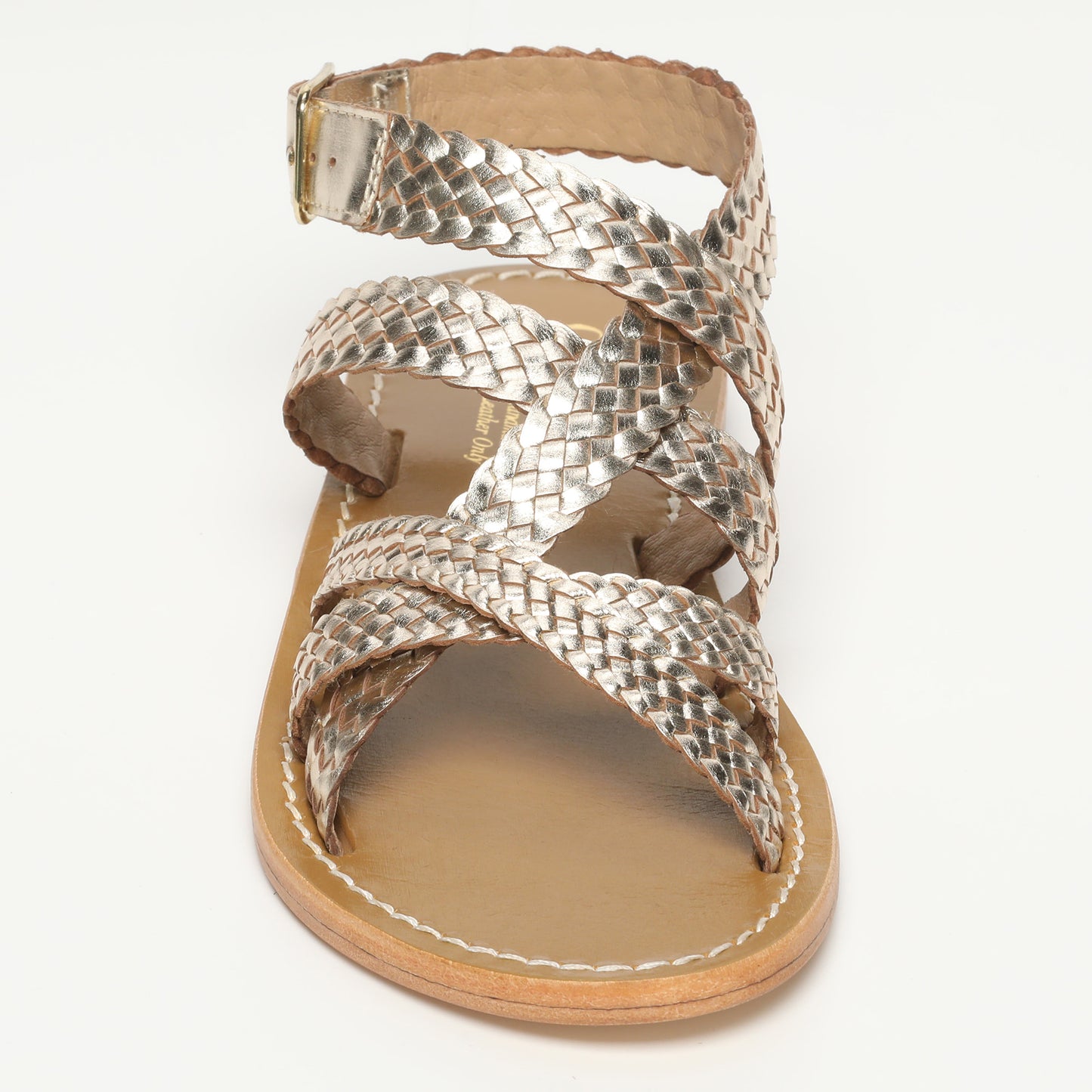 ELVIRA sandales en cuir gold