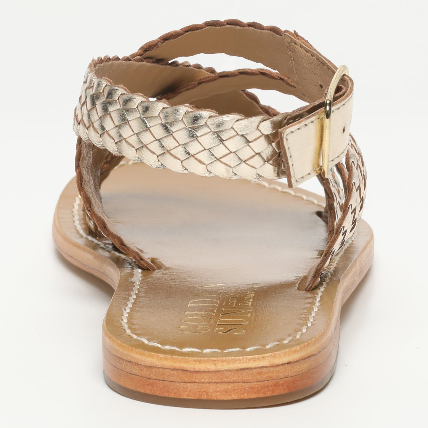 ELVIRA sandales en cuir gold