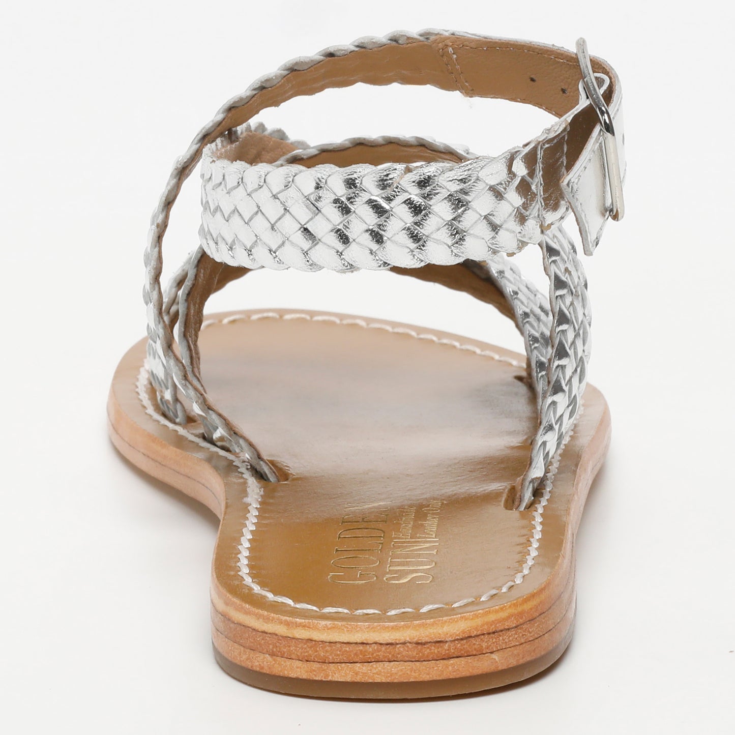 ELVIRA sandales en cuir silver