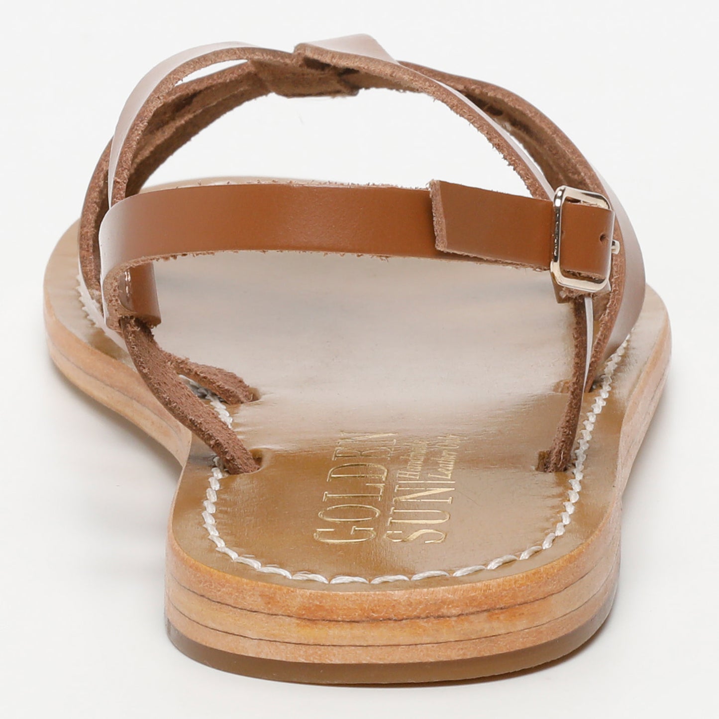 BONALY sandales en cuir camel