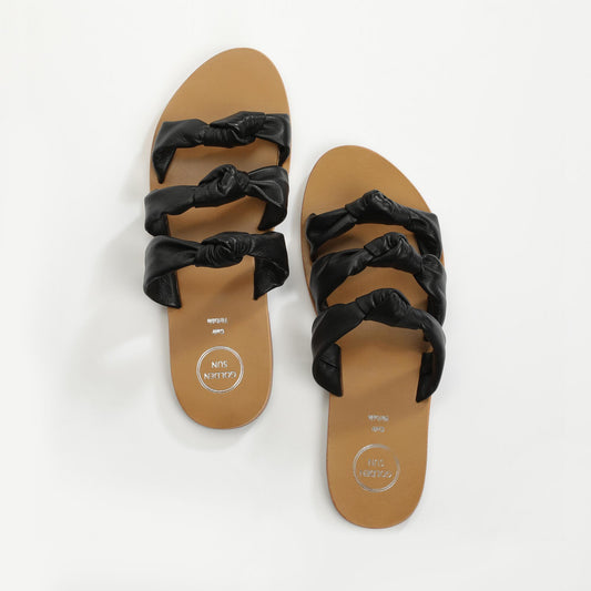 HAYA sandales en cuir black