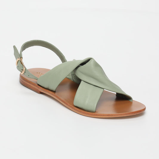 HEIMANU sandales en cuir lt green