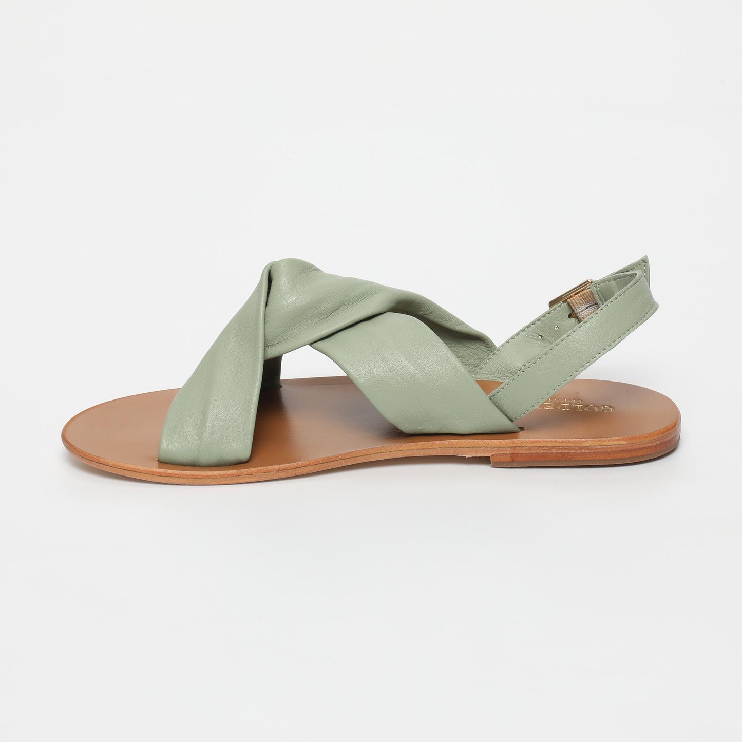 HEIMANU sandales en cuir lt green