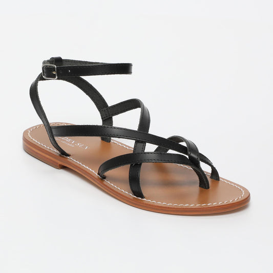 ISLA sandales en cuir black