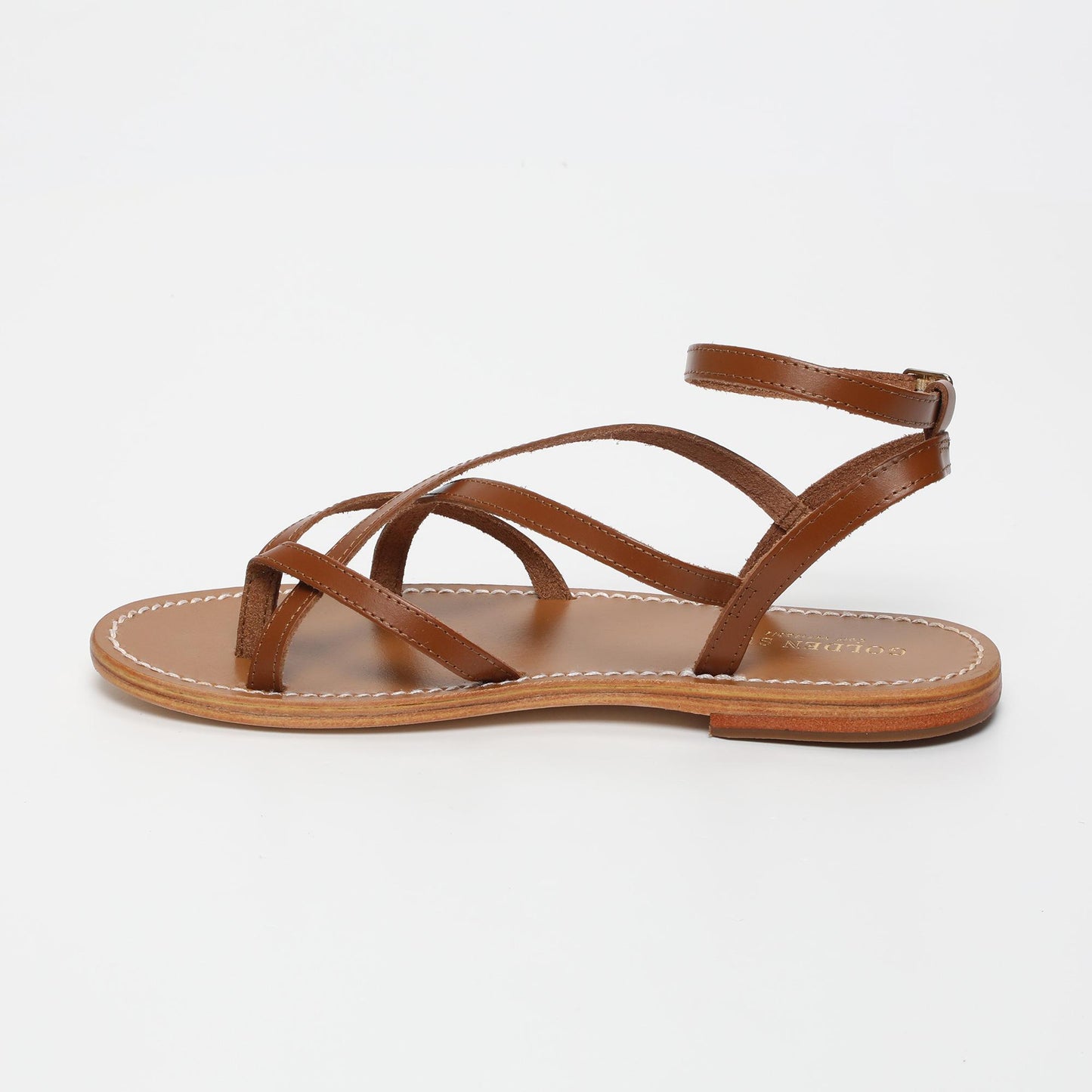 ISLA sandales en cuir camel