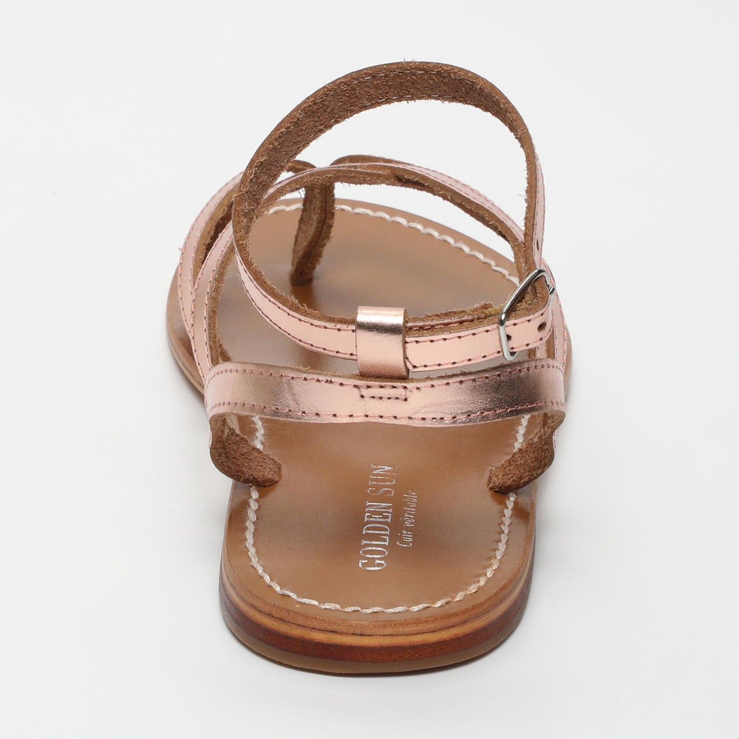 ISLA sandales en cuir rosegold