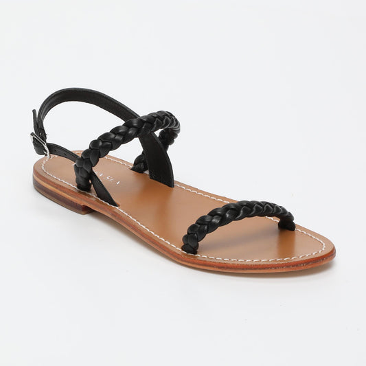 IVY sandales en cuir black