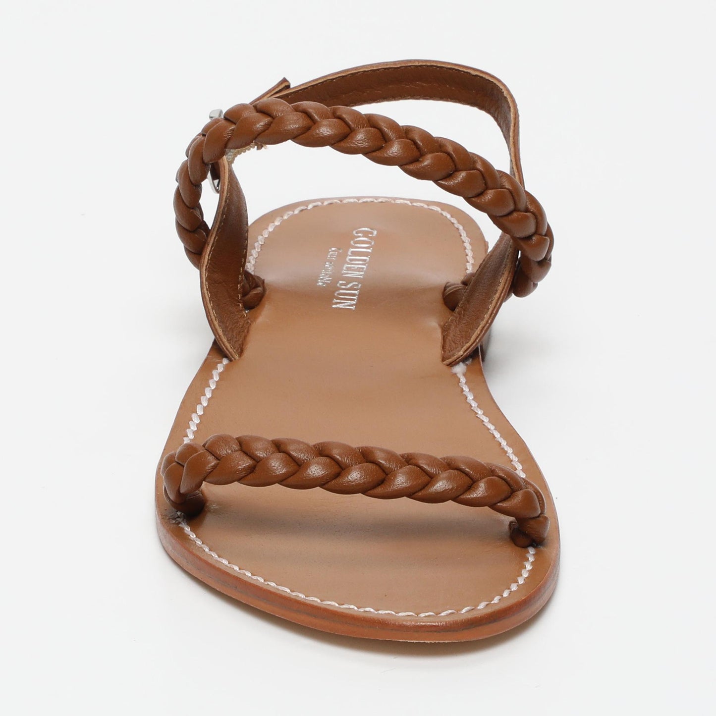 IVY sandales en cuir camel