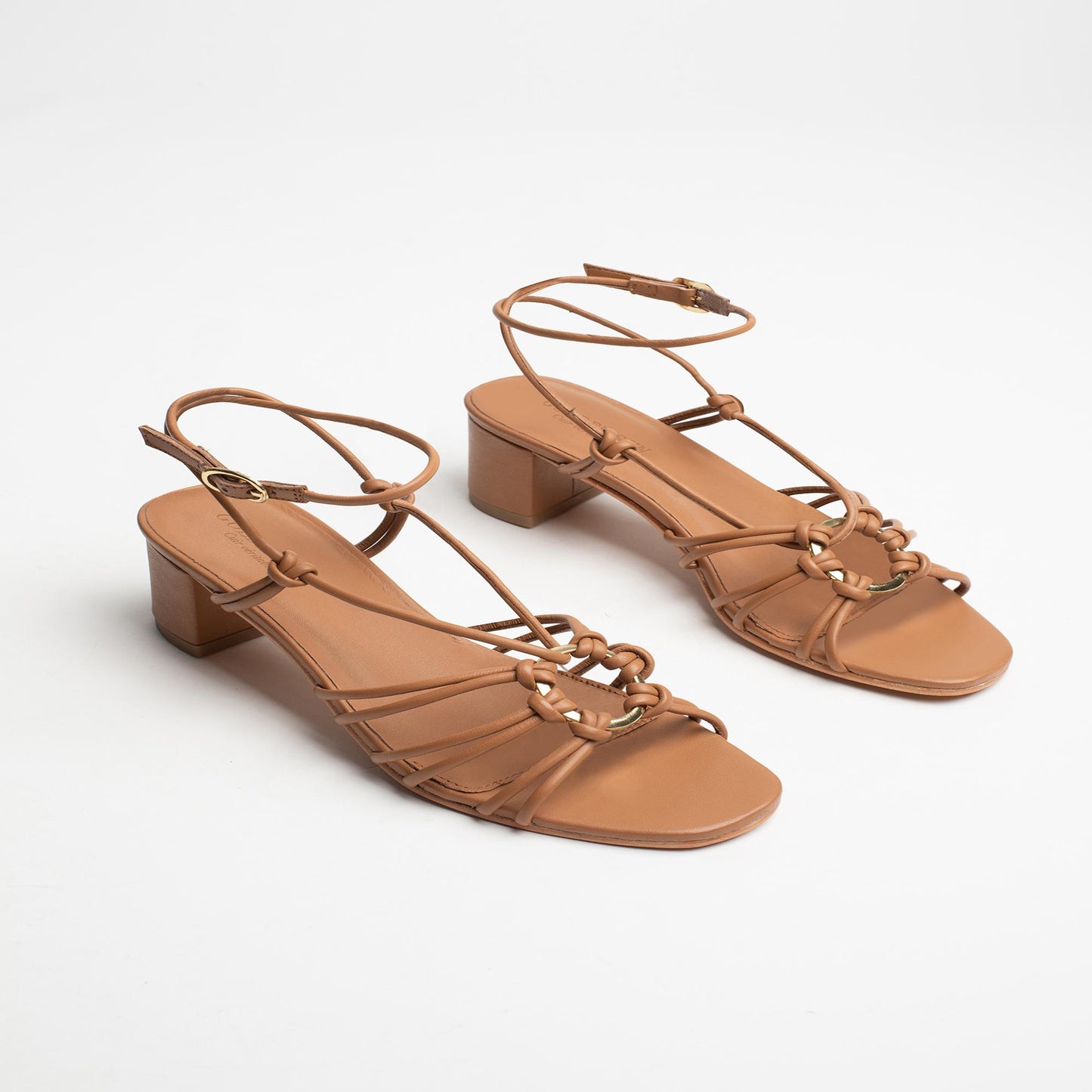KATSITSANO sandales en cuir lt tan