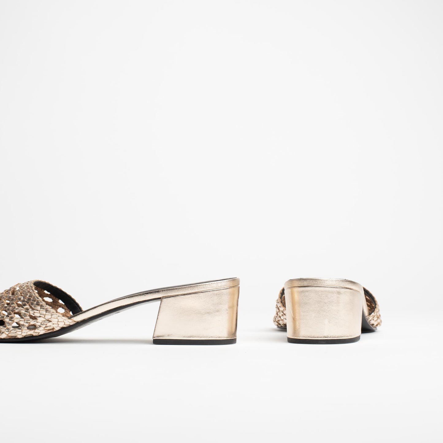 KEWANEE sandales en cuir gold