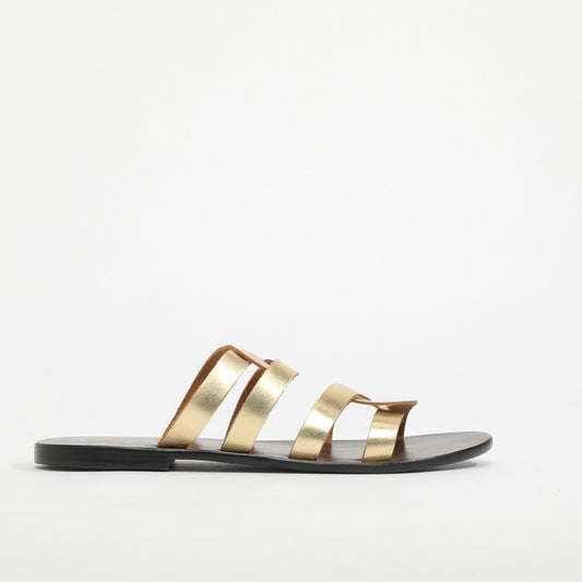KIMBRA sandales en cuir dark gold