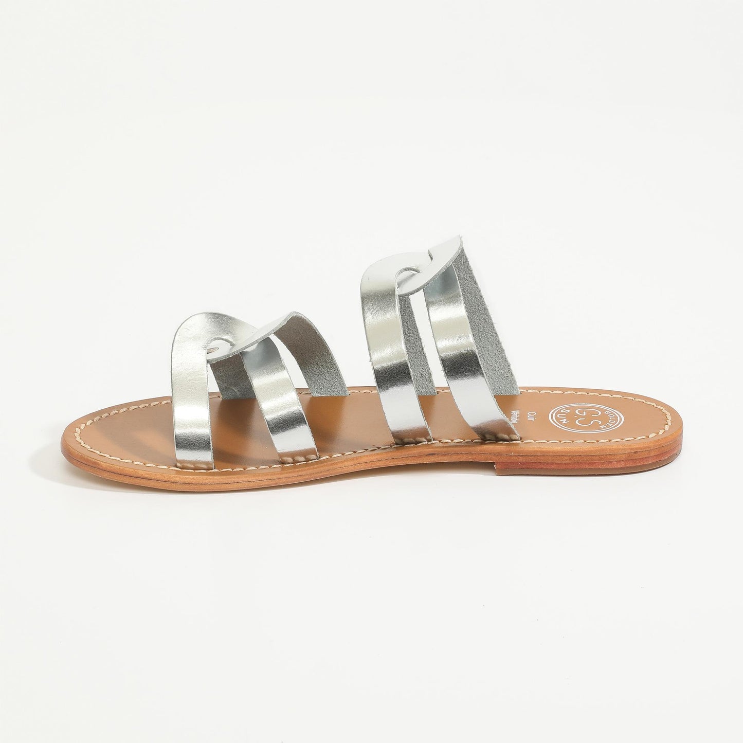 KIMBRA sandales en cuir silver
