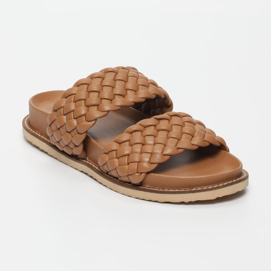 KINSLEY sandales en cuir light tan
