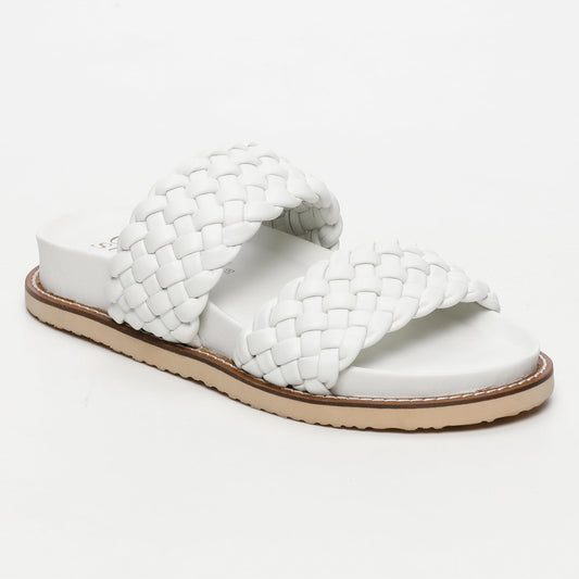 KINSLEY sandales en cuir white