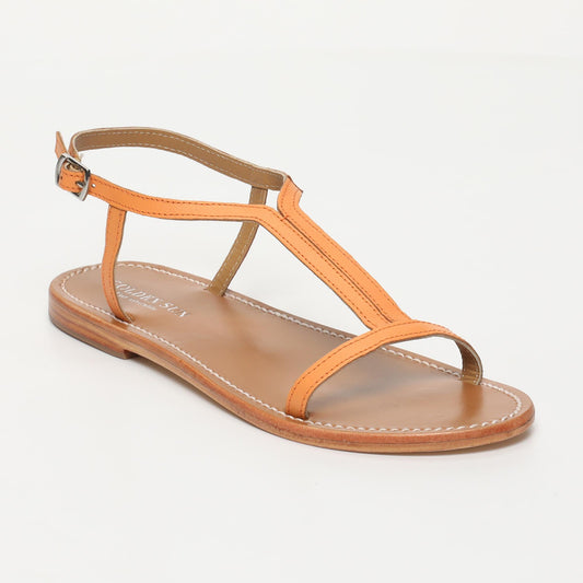 KIRBY sandales en cuir orange