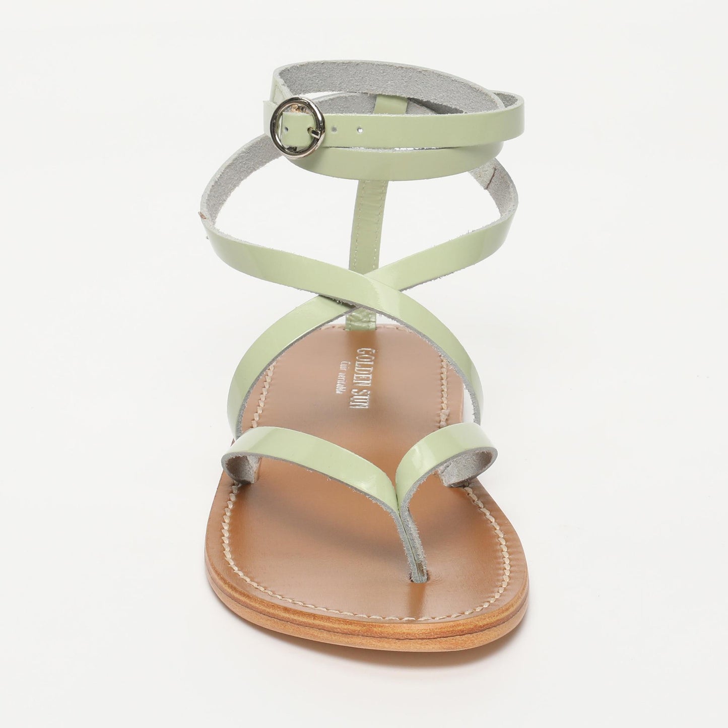 LAN sandales en cuir mint