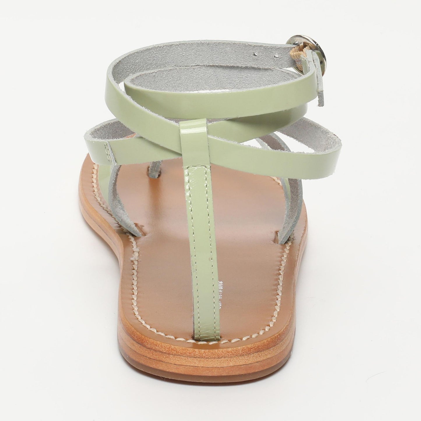 LAN sandales en cuir mint