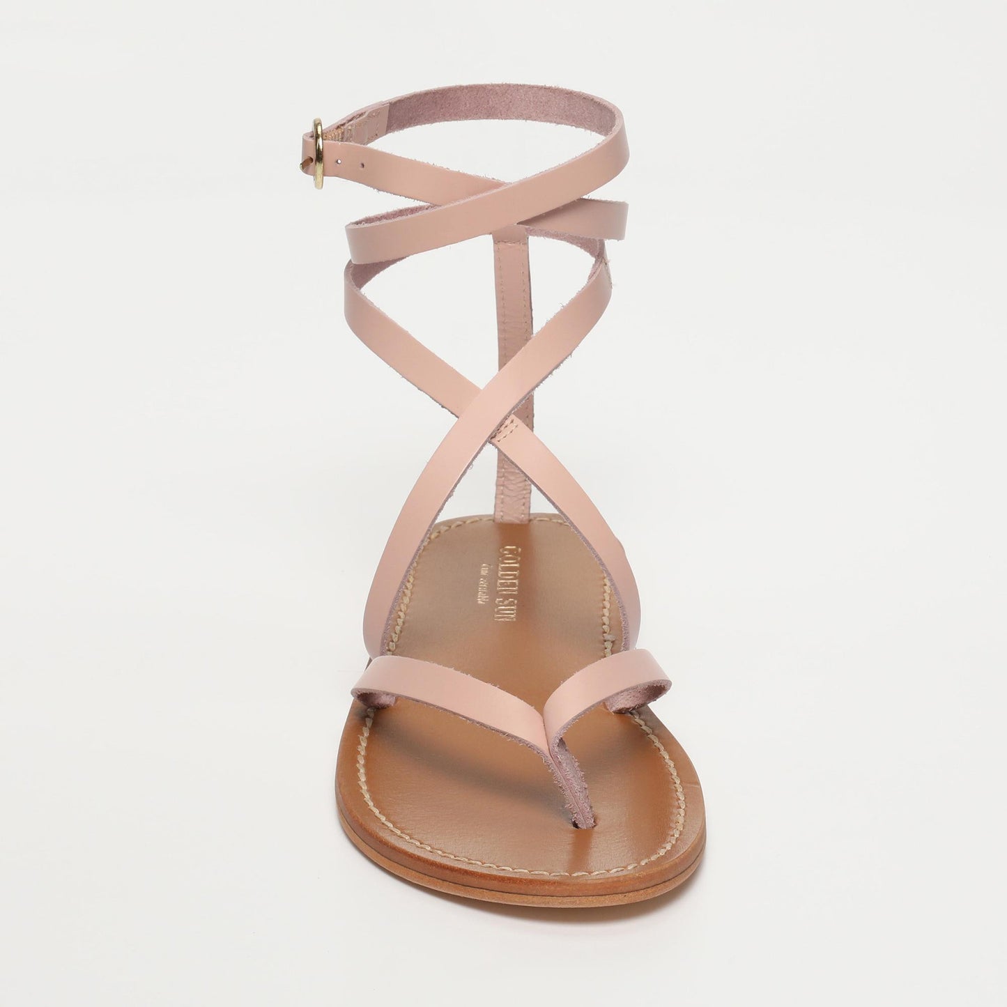 LAN sandales en cuir pink