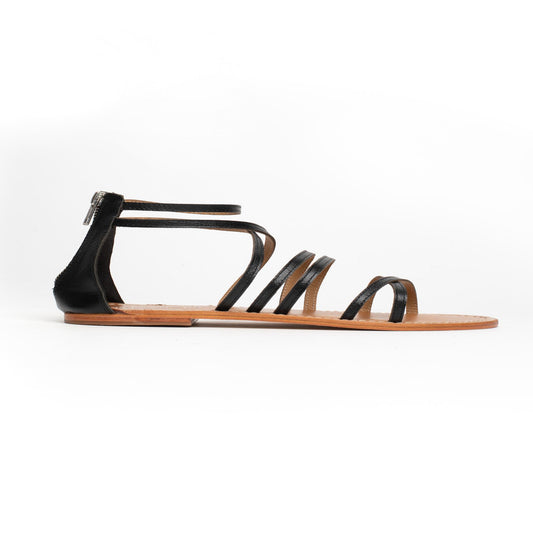 LAUREL sandales en cuir black