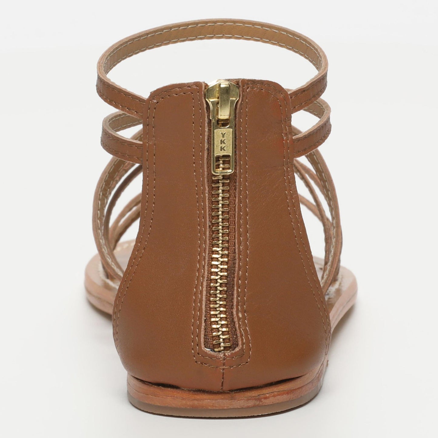 LAUREL sandales en cuir camel