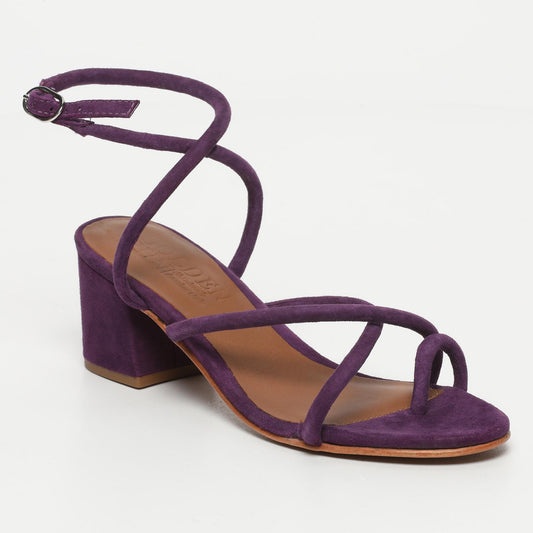 LIA sandales en cuir amethyst