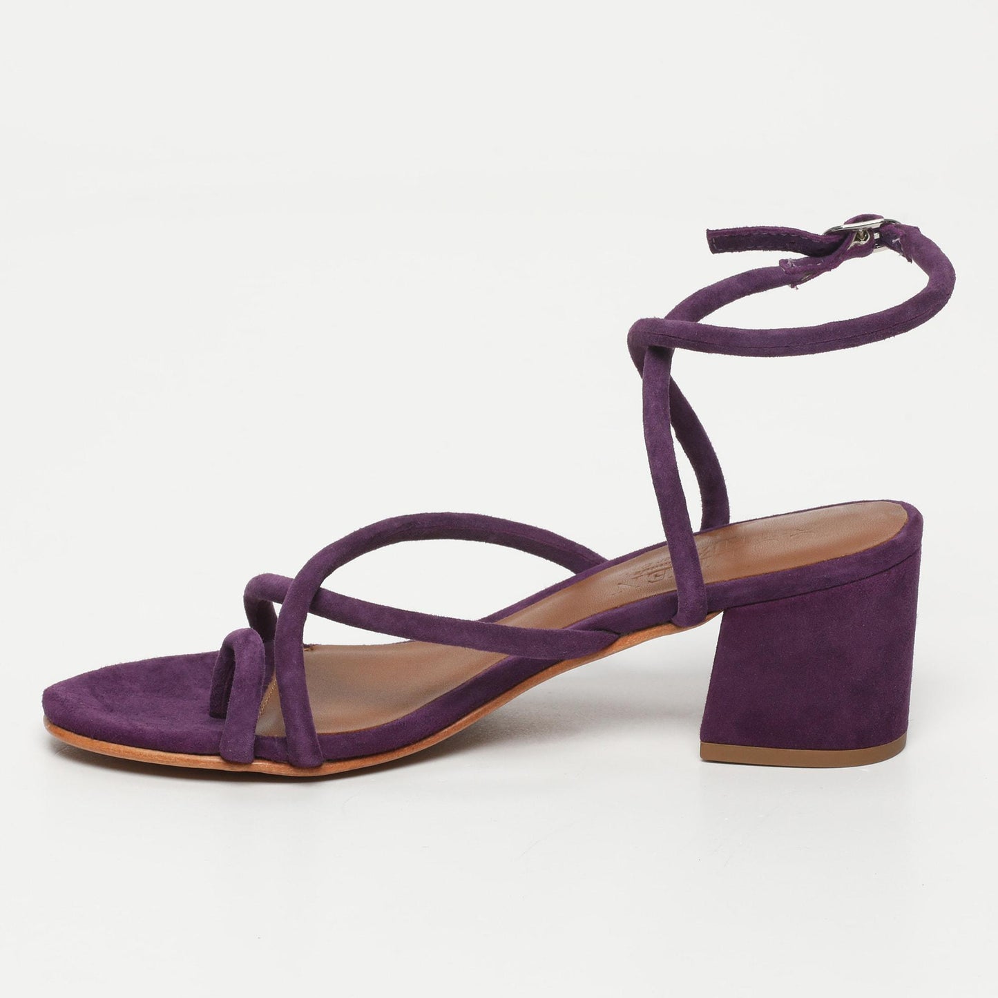 LIA sandales en cuir amethyst