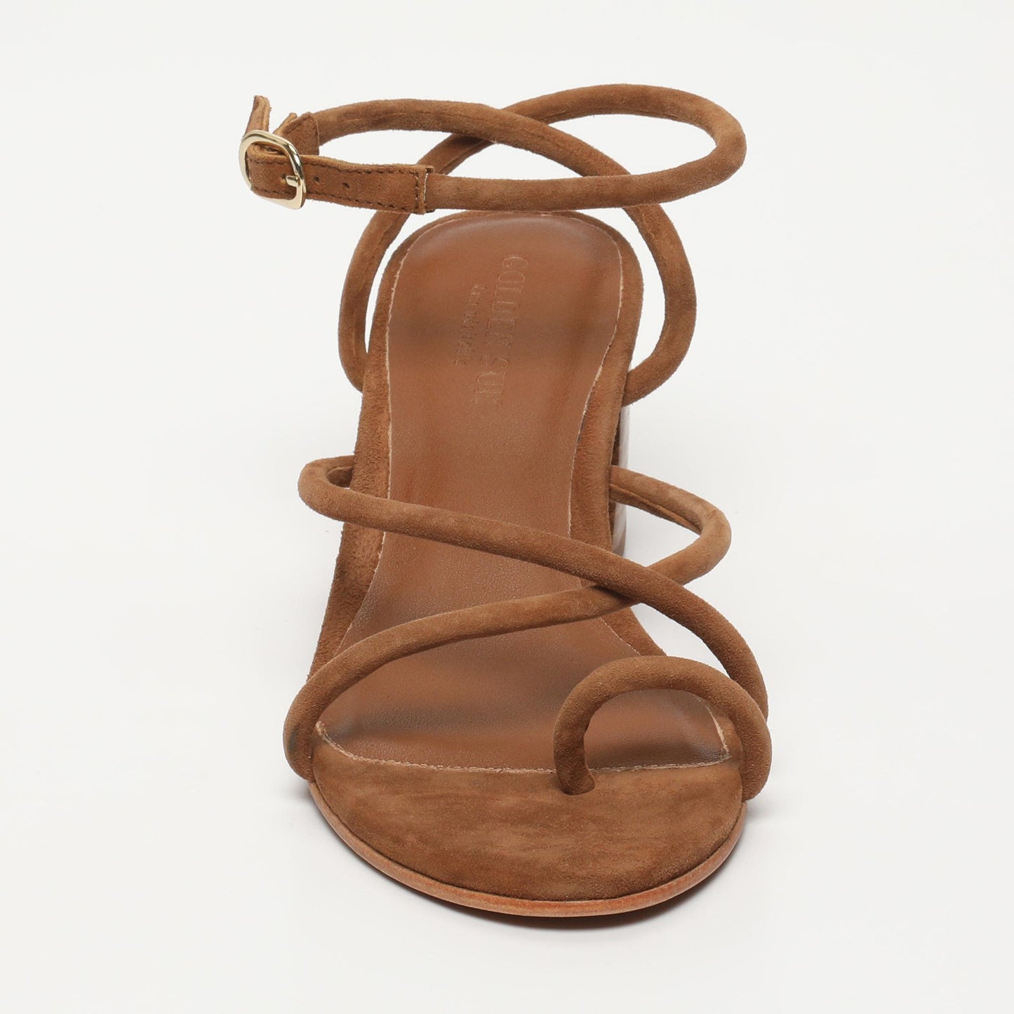 LIA sandales en cuir camel