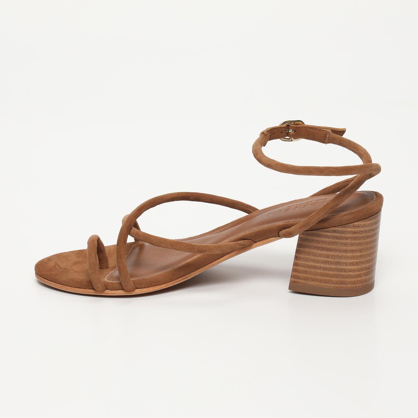 LIA sandales en cuir camel