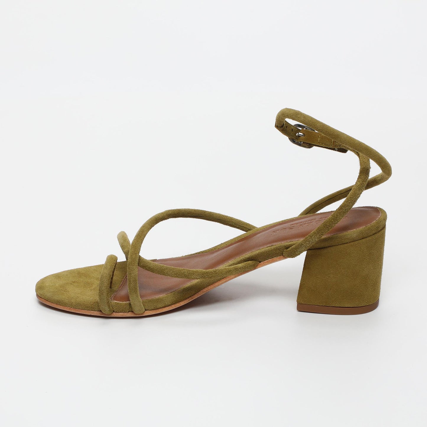 LIA sandales en cuir olive