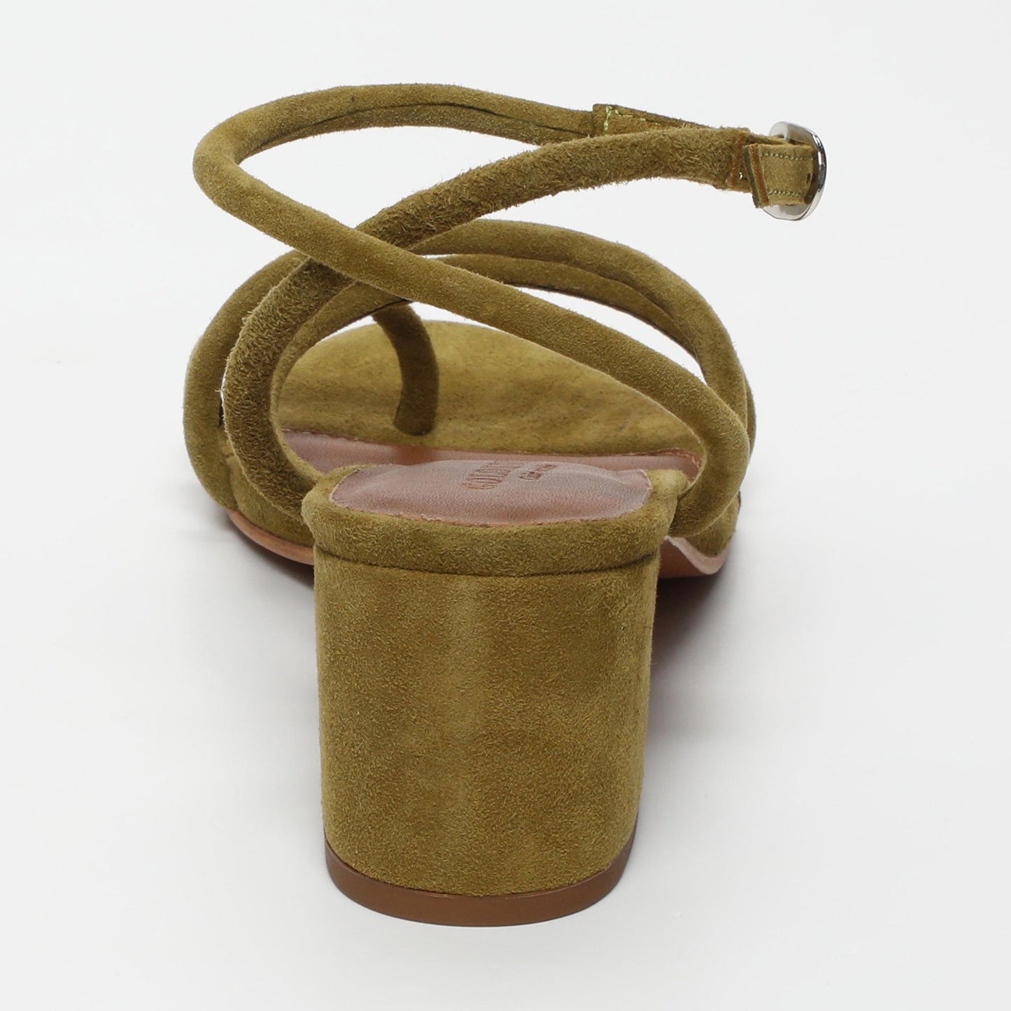 LIA sandales en cuir olive