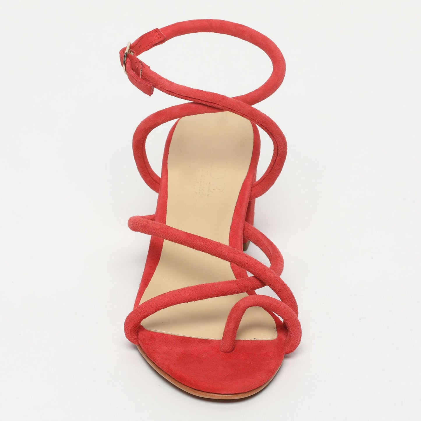 LIA sandales en cuir strawberry