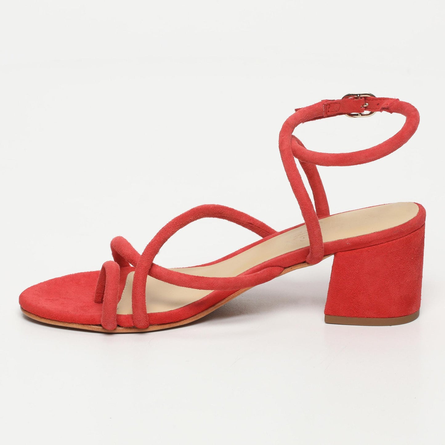 LIA sandales en cuir strawberry