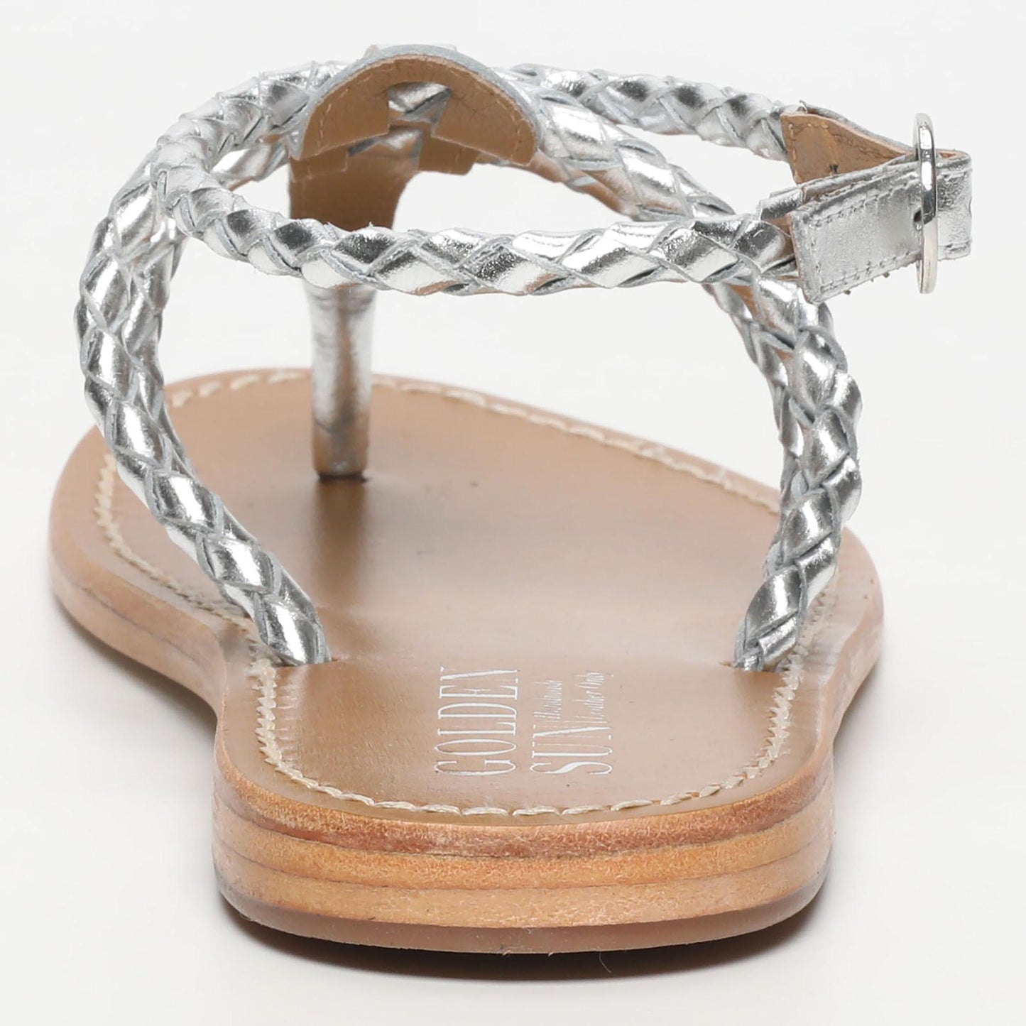 LICATA sandales en cuir silver