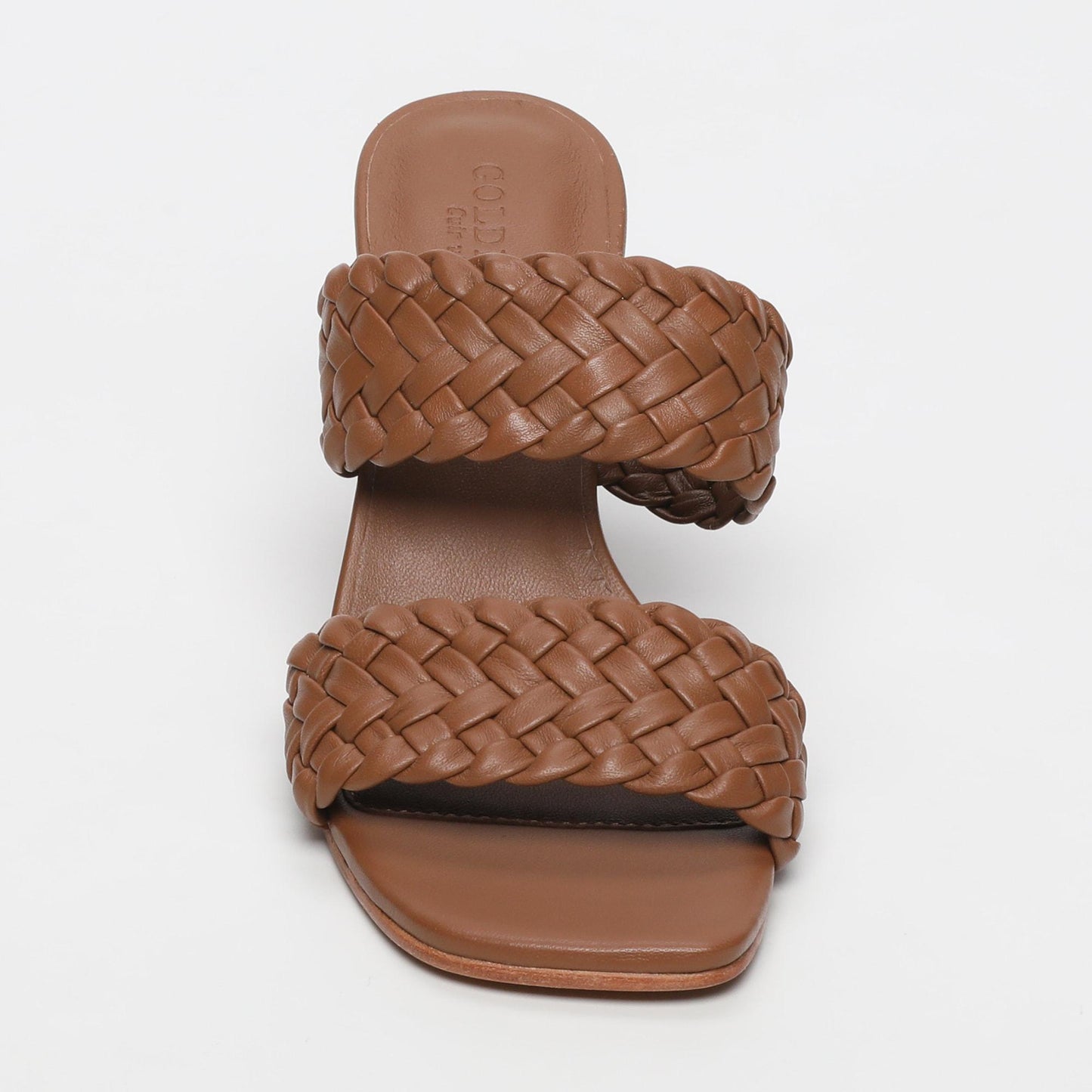 LILA sandales en cuir camel