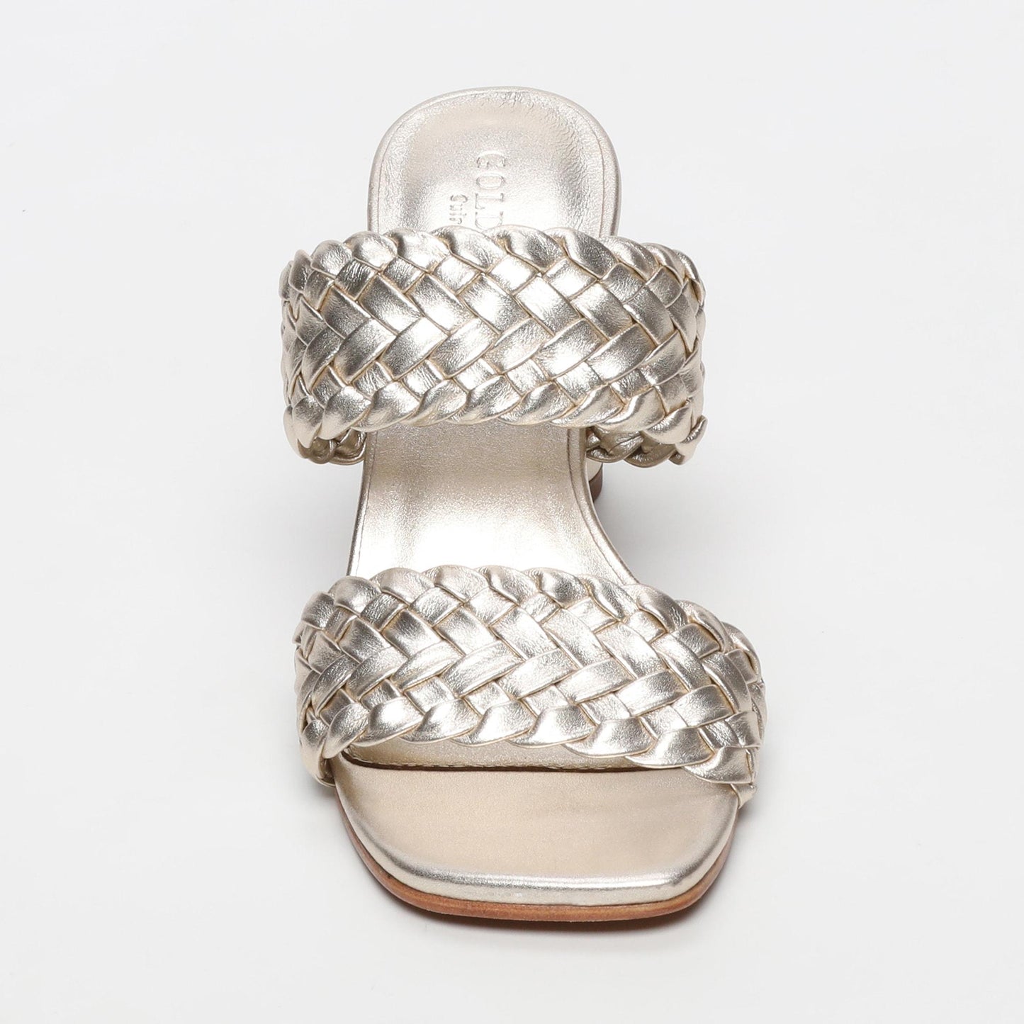 LILA sandales en cuir gold