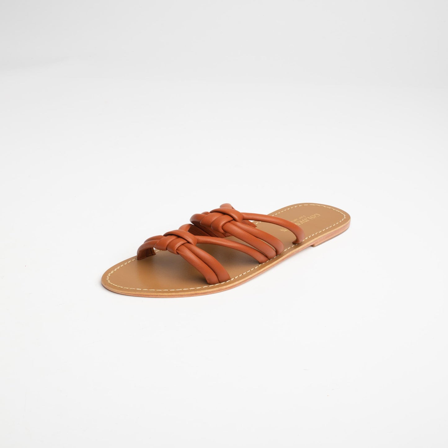 LILLY sandales en cuir camel