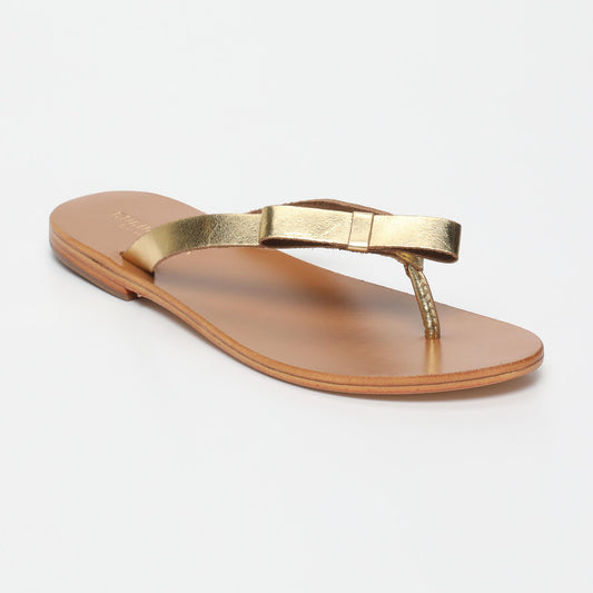 LUCY sandales en cuir dark gold