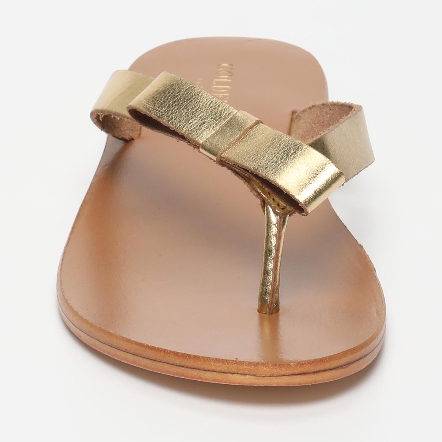 LUCY sandales en cuir dark gold