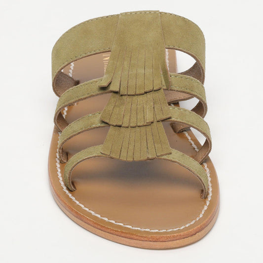 MANDURIA sandales en cuir olive