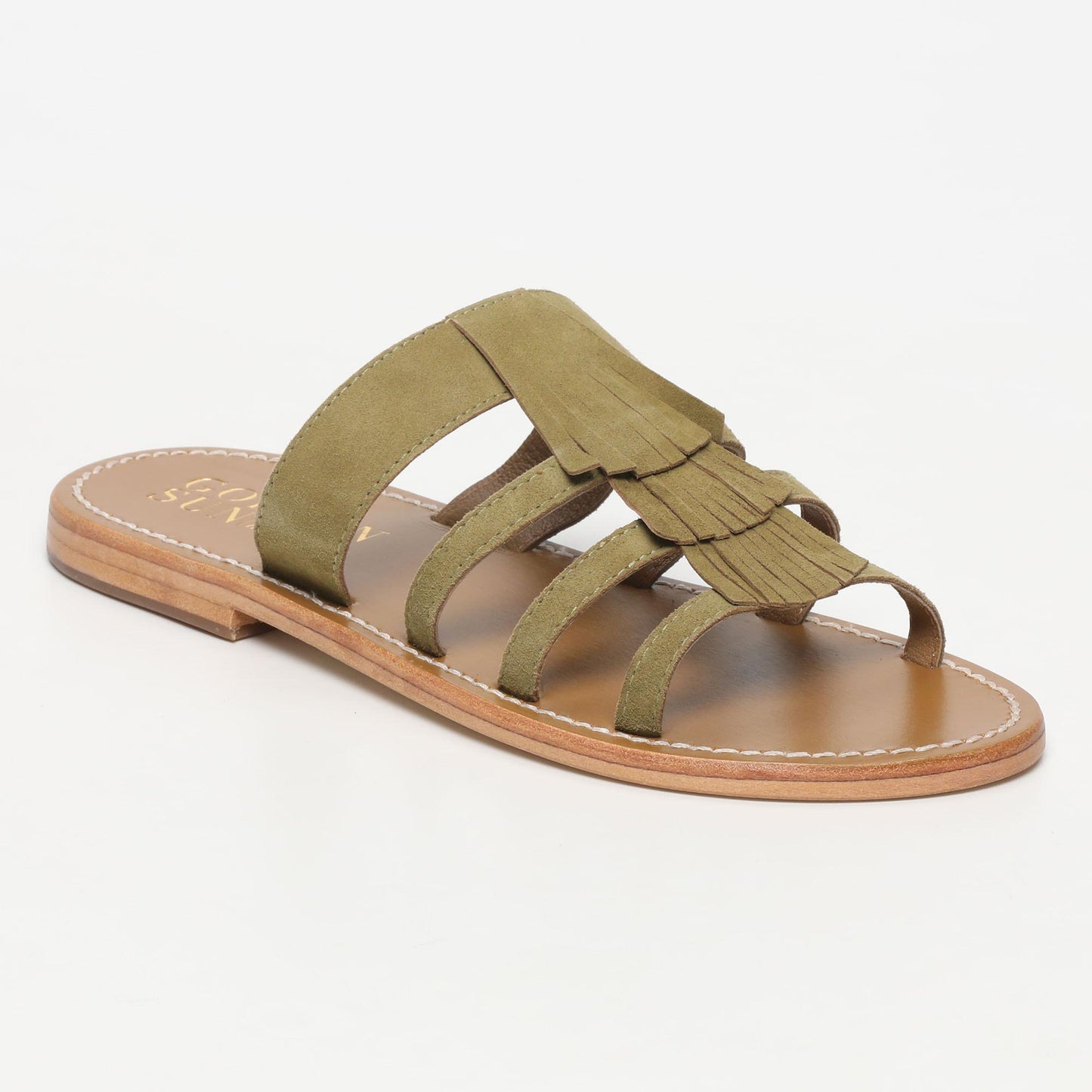 MANDURIA sandales en cuir olive