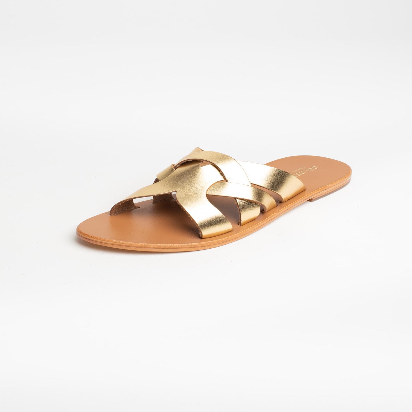 MANJOLA sandales en cuir dark gold