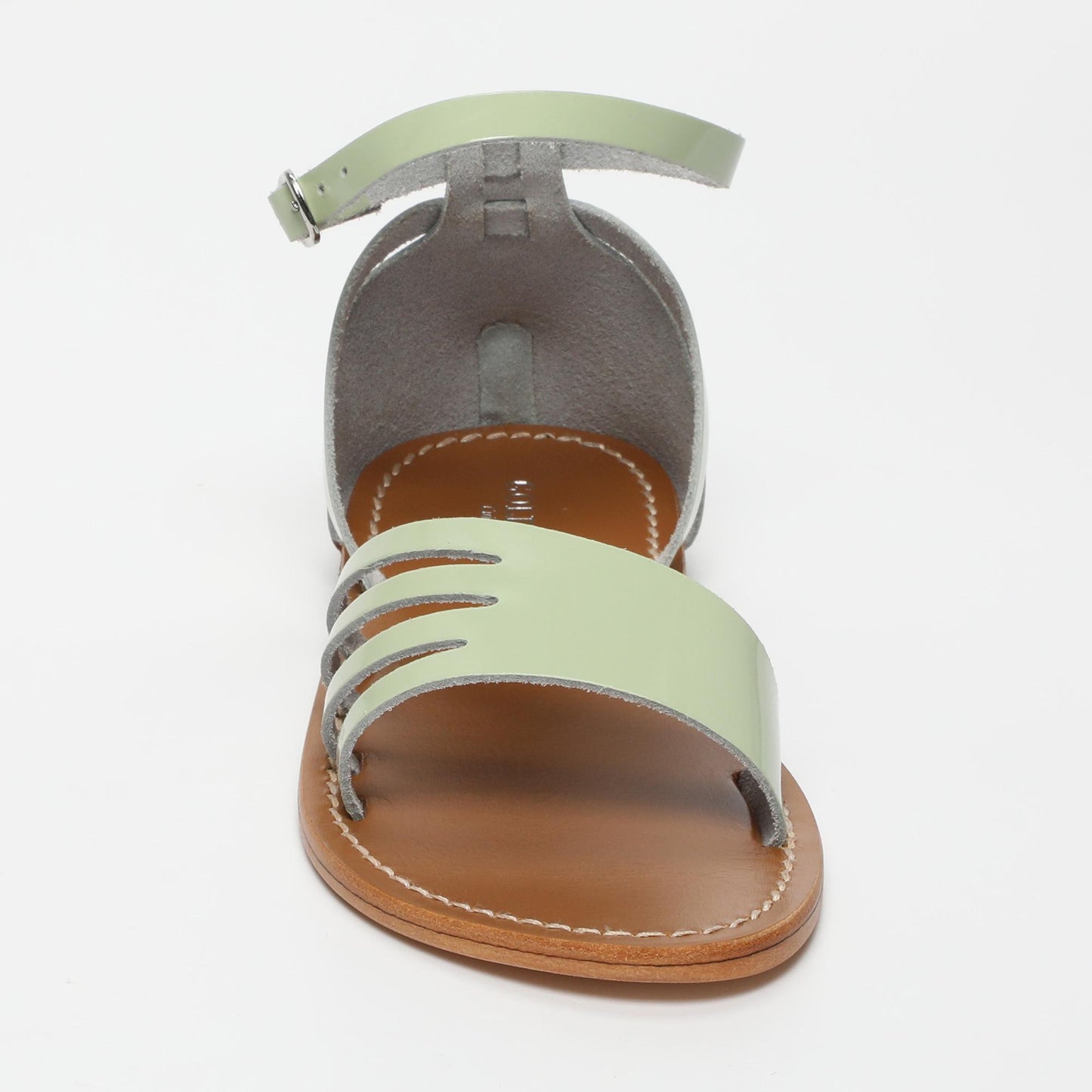 MARIGOLD sandales en cuir mint