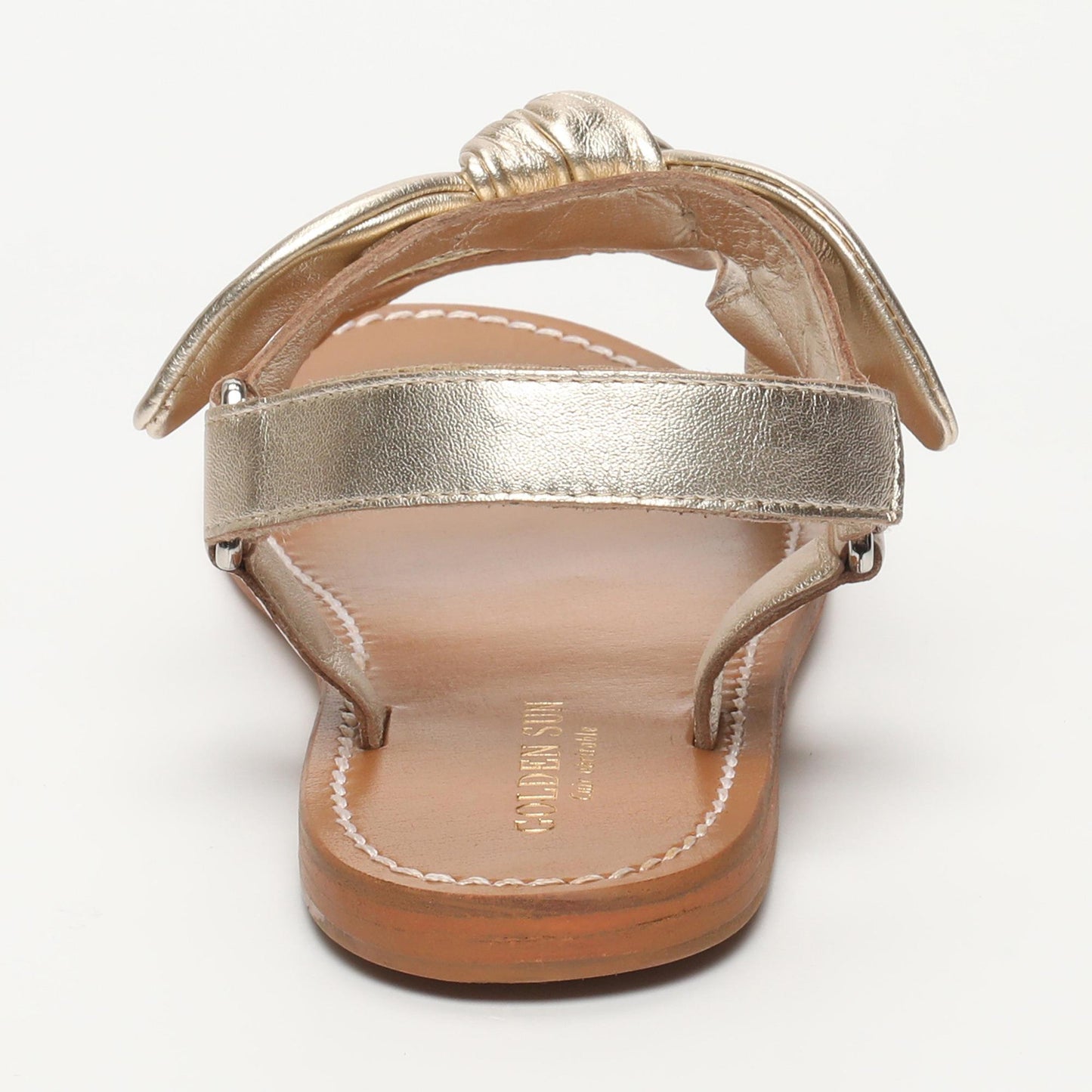 MAYA sandales en cuir platinium